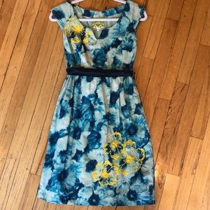 Floreat | mid-length blue floral